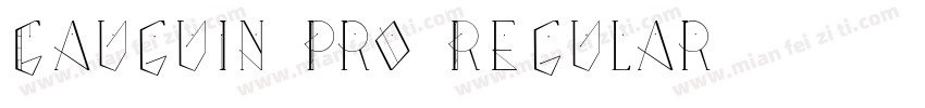 Gauguin Pro Regular字体转换